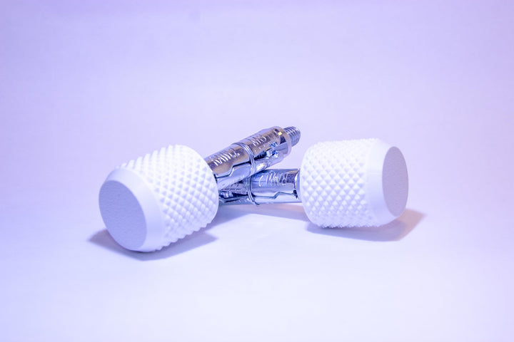 Lenkerenden/Bar Ends für Motorrad (Enduro/Supermoto) (Weiss), Weiß