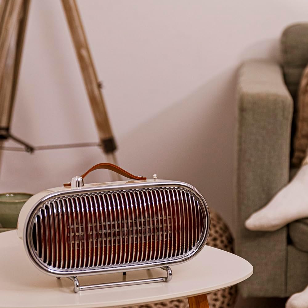 Cecotec Keramik-Heizlüfter für den Tisch mit niedrigem Verbrauch – ReadyWarm 1500 Ceramic Retro. 150