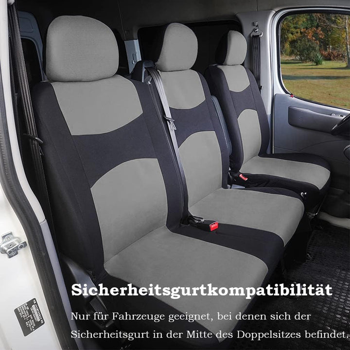 TOYOUN Van-Sitzbezüge, zweifarbig, universell, passend für die meisten Vans, LKWs, Vordersitzbezüge,