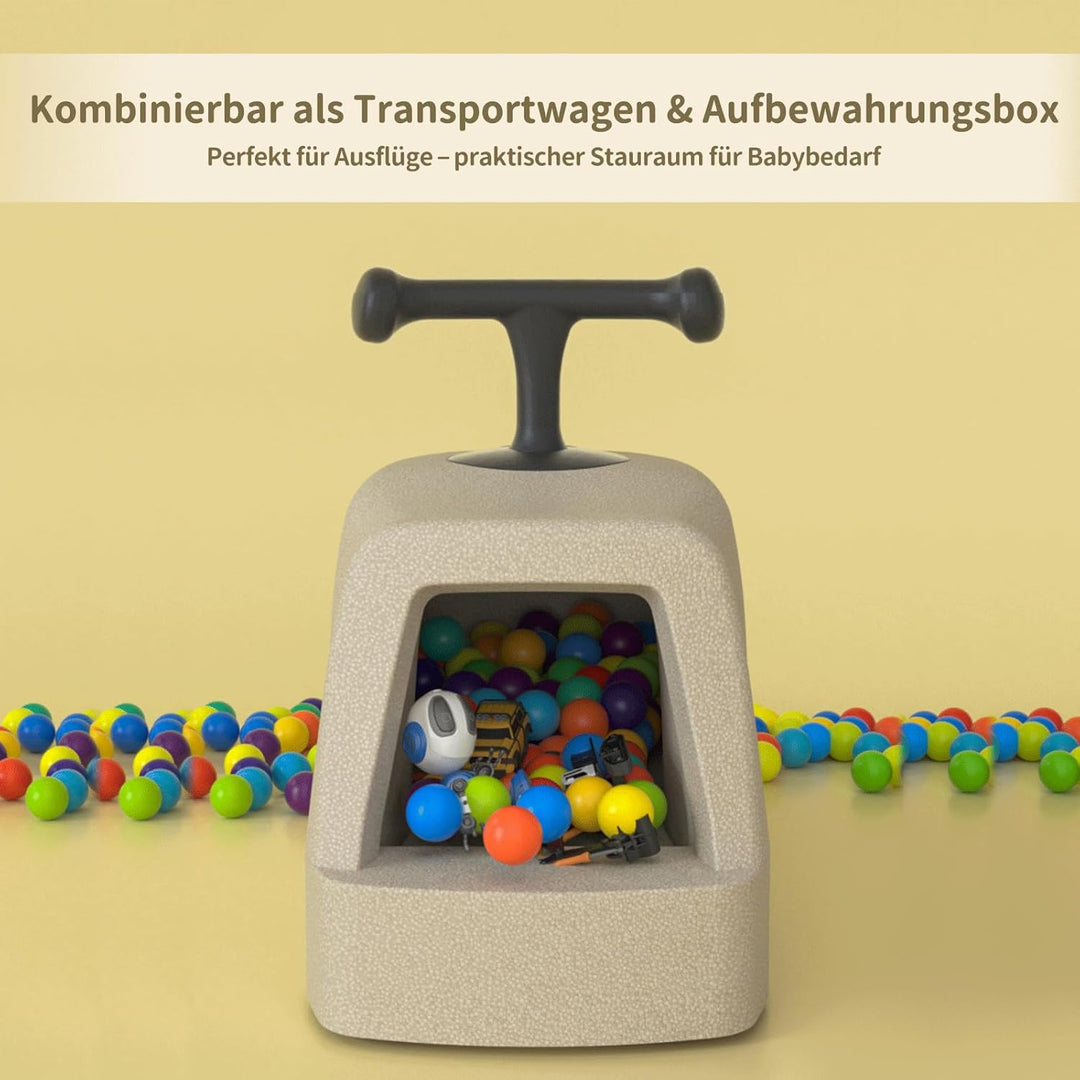 Babyrutscher,Babyroller,Babyrollbrett für+6 Monaten,3in1 Rutscher,Baby-Walker,Ride-On und Caster-Boa