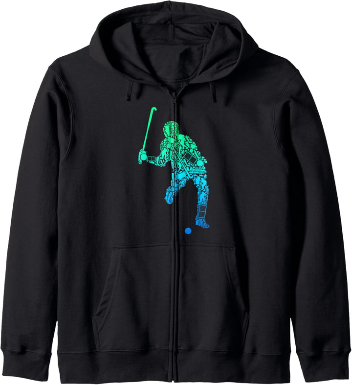 Feldhockey Hockeyspieler Hockey Jungen Kinder Kapuzenjacke