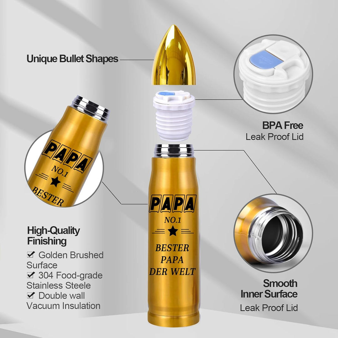 Vatertagsgeschenk für Papa, Coole Thermobecher, Bester Papa Der Welt, Geschenke für Geburtstagsgesch