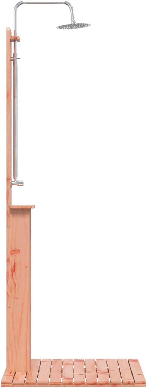 Festnight Gartendusche Holz 75x76x217 cm Aussendusche Outdoor Dusche Garten Aussendusche Pool Outdoo