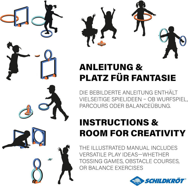 Schildkröt® Lern-und Kreativspiel Active Games Set Geschicklichkeitsspiel für unterschiedliche Parco