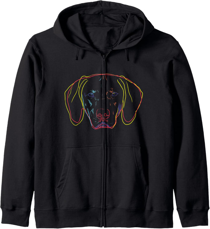 Hund Kurzhaariger Ungarischer Vorstehhund Magyar Vizsla Kapuzenjacke