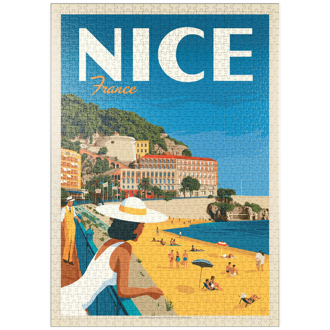 Frankreich: Nizza, Vintage Poster - Premium 1000 Teile Puzzle - MyPuzzle Sonderkollektion von Anders