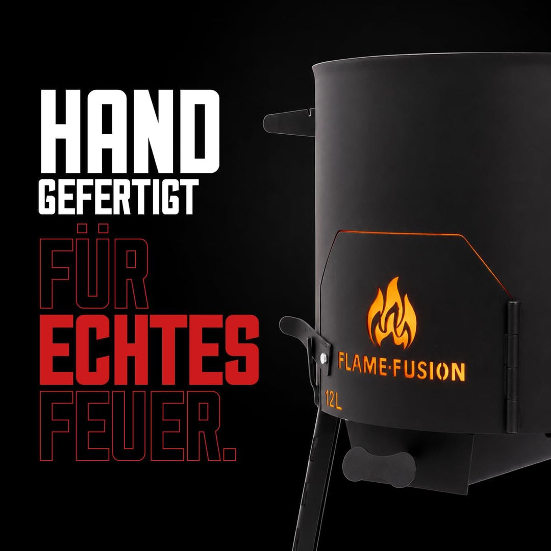 Utschak S Feuerofen inkl. 10 Liter Kazan [Grösse wählbar] - Uchag Kasanofen zum Grillen &amp; Kochen S -
