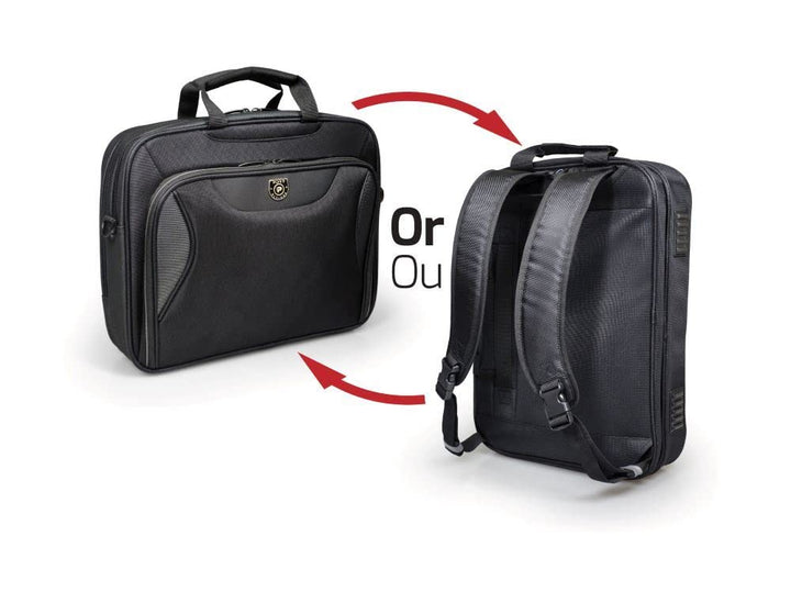 Port Designs Manhattan Combo Laptoptasche (14/15,6 Zoll), Schwarz
