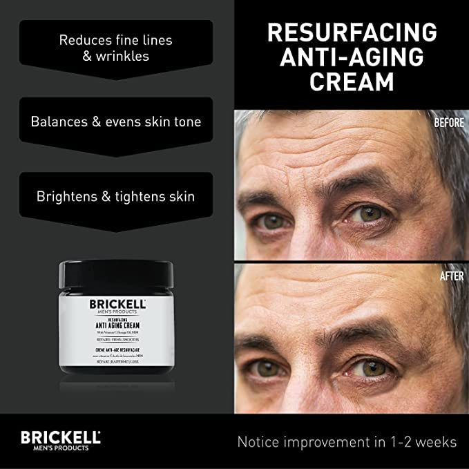Brickell Men's Products produkte resurfacing anti-aging-creme für männer, natur- und bio vitamin c c