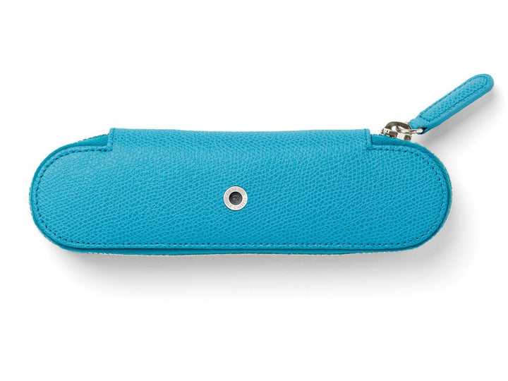 Graf von Faber-Castell 118674 Epsom Reissverschluss-Etui für 2 Schreibgeräte Gulf Blau 1 Stück (1er