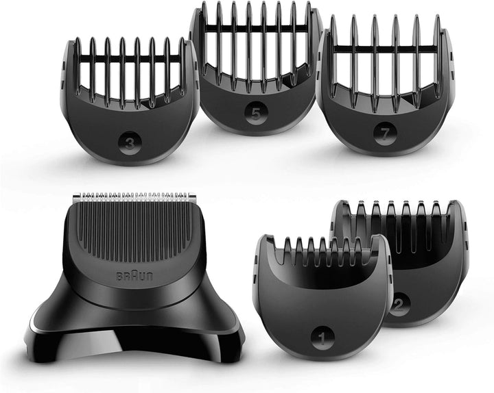 Braun 4210201151760 BartTrimmer Head + 5 Aufsätze BT32 - Kombatibel mit allen Series 3 Rasierern 5 B