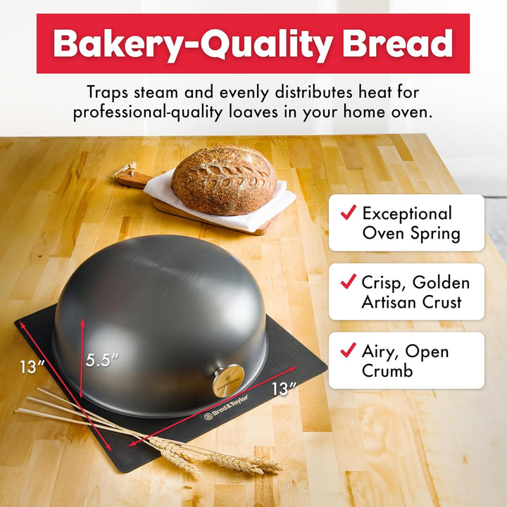 Brod & Taylor Ultraleichte Backschale für Sauerteigbrot (Boule) - kein Vorheizen nötig für knusprige