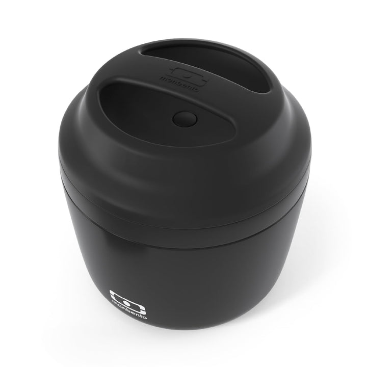 monbento - Thermobehälter für Essen MB Element Onyx - Auslaufsicher und Lebensmittelbehälter Hält Sp