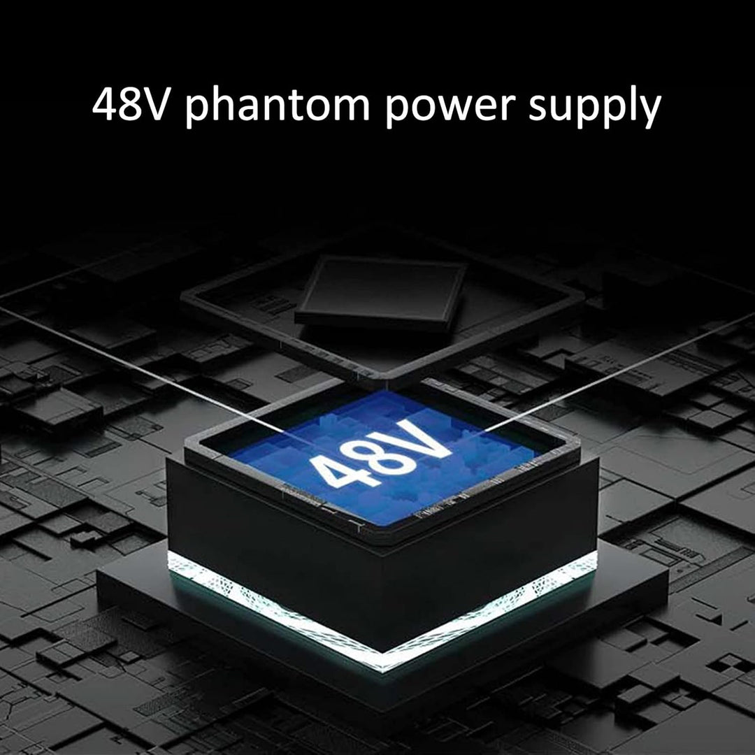 2-Kanal-Audio-Mixer,Professioneller Audio-Mixer, USB 48V Phantomspeisung, kompaktes Sound-Mischpult,