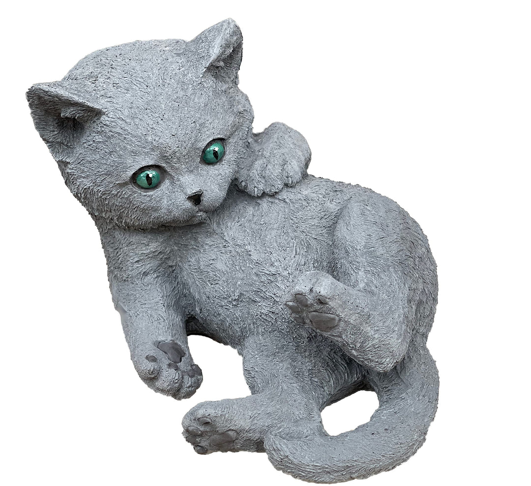 Stone and Style Steinfigur Katze Russisch Blau frostfest Steinguss