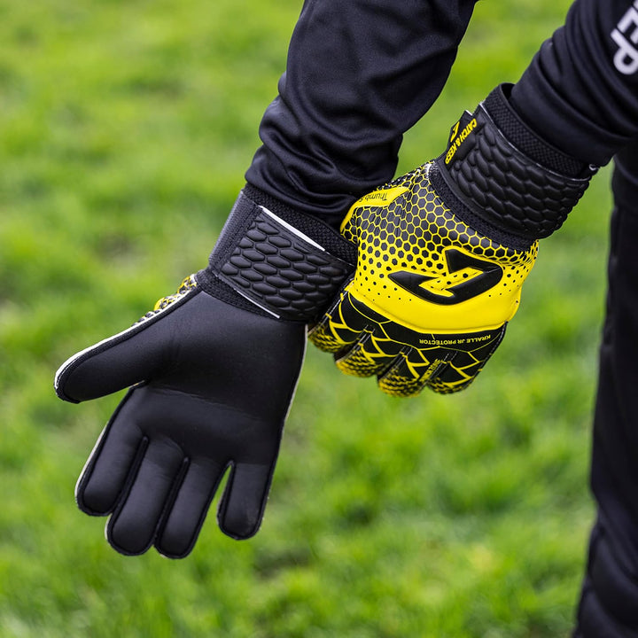 CATCH & KEEP® Protector – Fingerschutz Kinder Torwarthandschuhe - Premium Torhüterhandschuhe für Kin