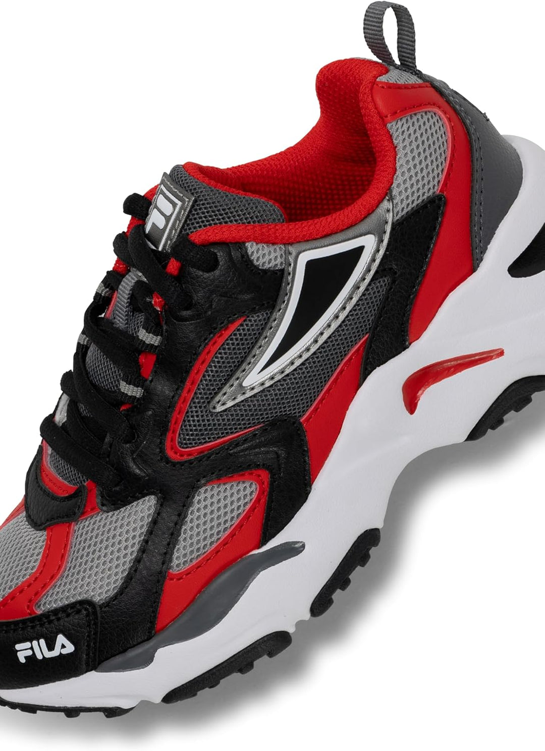 FILA Unisex Kinder Cr-cw02 Ray Tracer KidsSneaker 35 EU Black Fila Red, 35 EU Black Fila Red