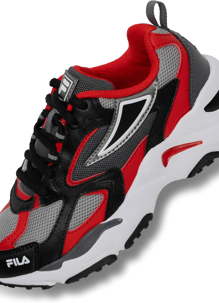 FILA Unisex Kinder Cr-cw02 Ray Tracer KidsSneaker 35 EU Black Fila Red, 35 EU Black Fila Red