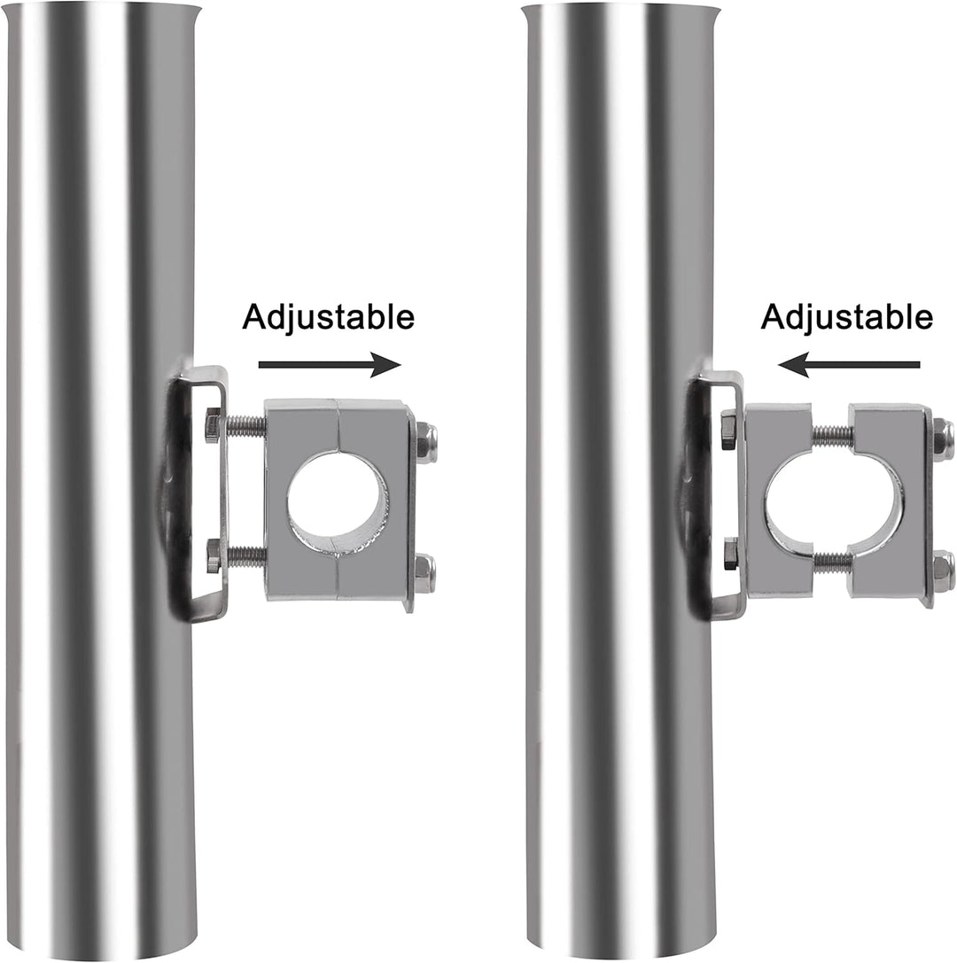 SHADDOCK Rutenhalter Einstellbar Edelstahl Angelrute Racks Angelrutenhalter Stabil 360 Grad Drehbar