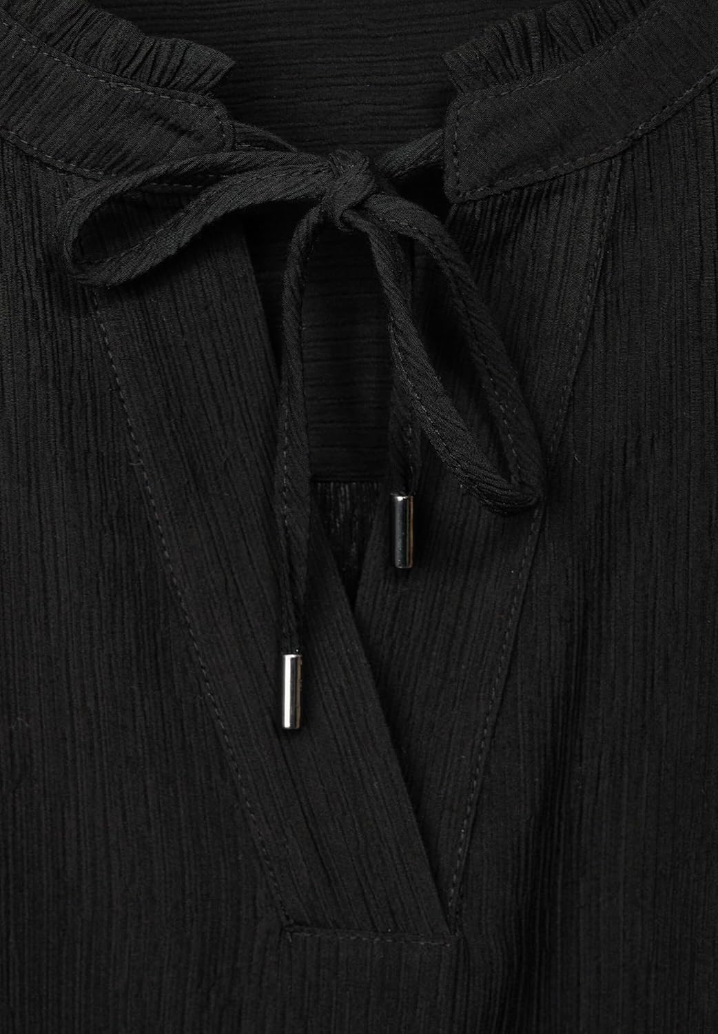 Street One Damen Tunika Bluse 36 Schwarz, 36 Schwarz