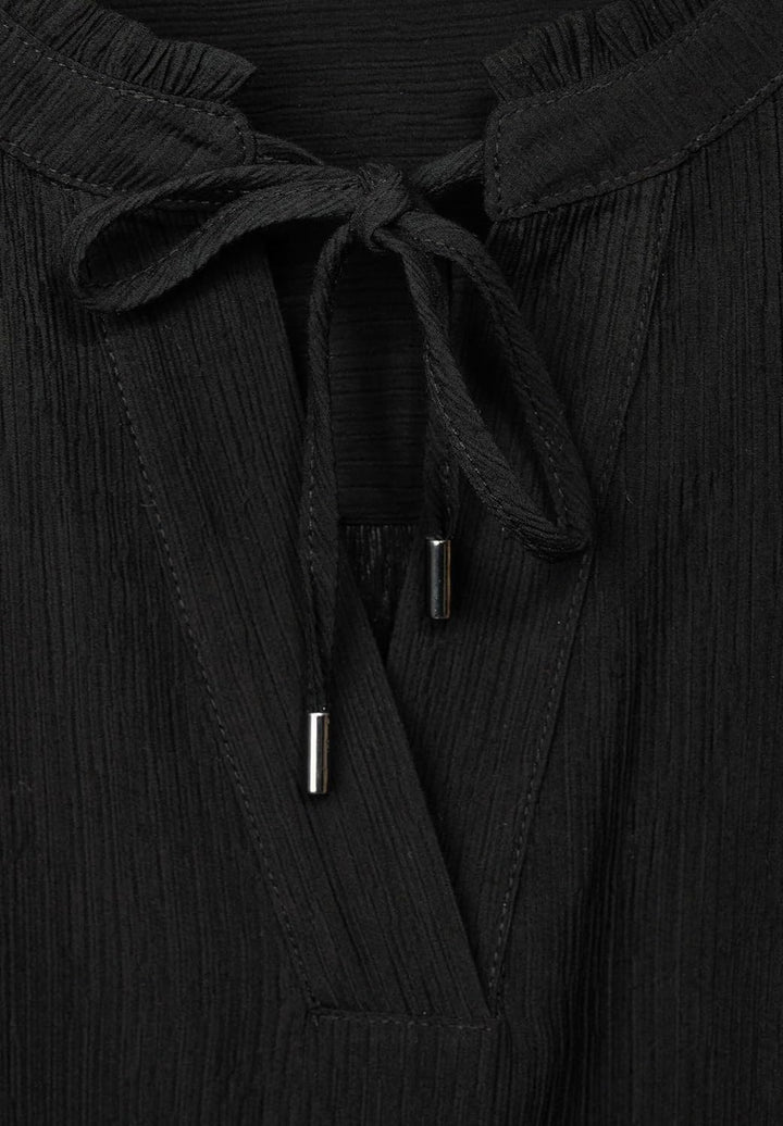 Street One Damen Tunika Bluse 36 Schwarz, 36 Schwarz