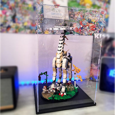 ELEpure Box mit Vitrine, Acryl, transparent, für Kollektion Lego, Figuren, Modell, grosse Präsentati