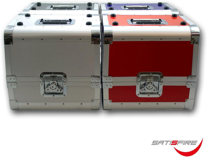 SATISFIRE® Plattenkoffer LP80 • Aluminium-Koffer • Vinyl-Case • Schallplattenkoffer • für 80 LP 50:5