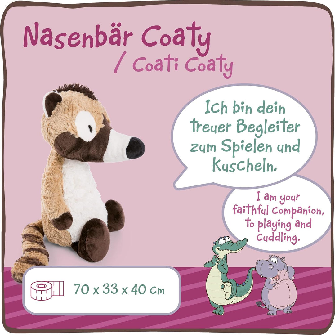 NICI 47973 Kuscheltier Coaty 70cm – Nachhaltiger Plüschtier Mädchen, Jungen & Babys – Flauschiger St