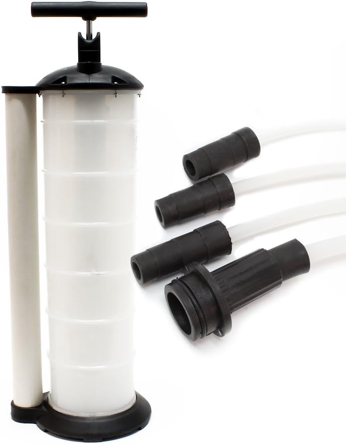 Wiltec Ölabsaugpumpe Flüssigkeitenabsaugpumpe 7 Liter inklusive Schläuche