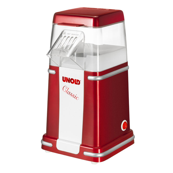Unold 48525 Classic Popcorn-Maker Rot, Weiss, 900 W, 220 V, (B x H) 215 mm x 258 mm A (B x H) 215 mm