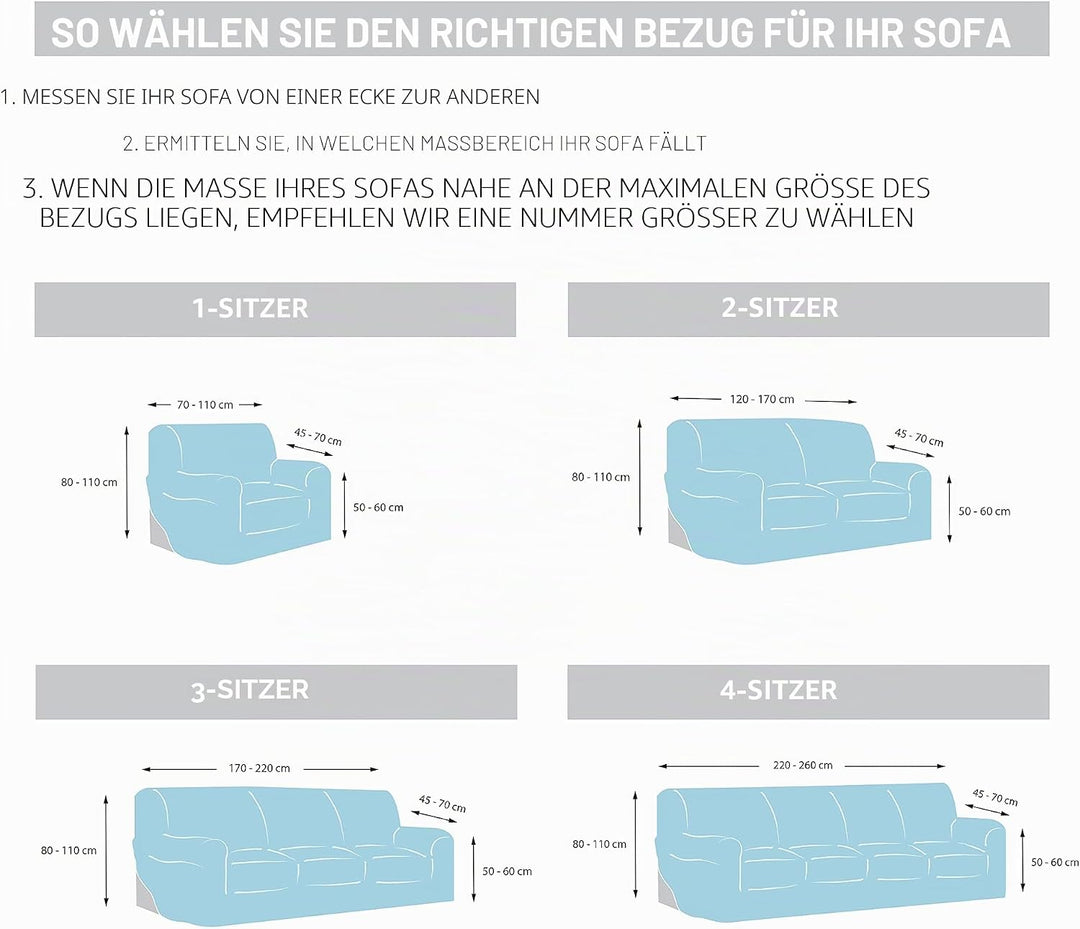 Martina Home 3 Plätze von 180 bis 240 cm breit Königsblau (AZUL ELÉCTRICO) Königsblau (Azul Eléctric