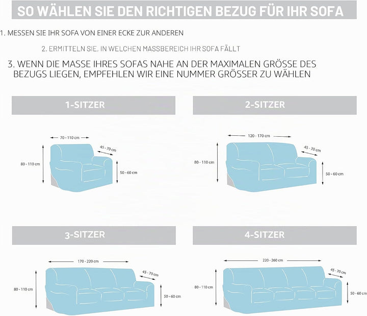 Martina Home 3 Plätze von 180 bis 240 cm breit Königsblau (AZUL ELÉCTRICO) Königsblau (Azul Eléctric