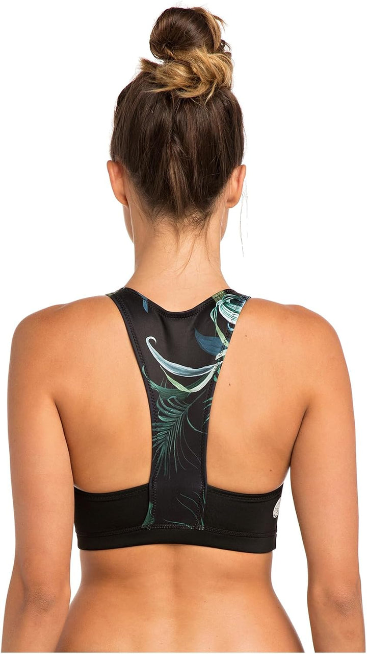 RIP CURL Bikini G Bomb Hi Neck Top Bikini Top, Schwarz 8 US
