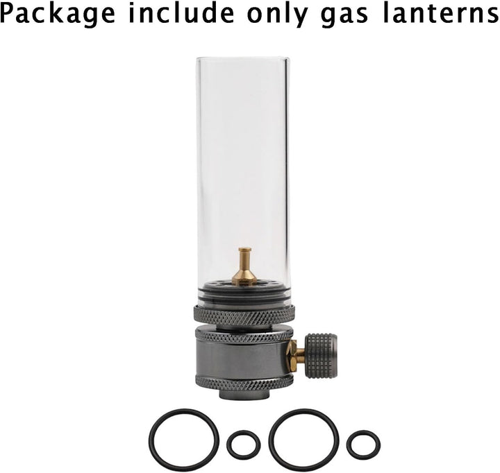 Camping Gaslaterne, Aluminiumlegierung Gaslampe, verstellbare Leuchtdichte, tragbare Gaslaterne Kerz
