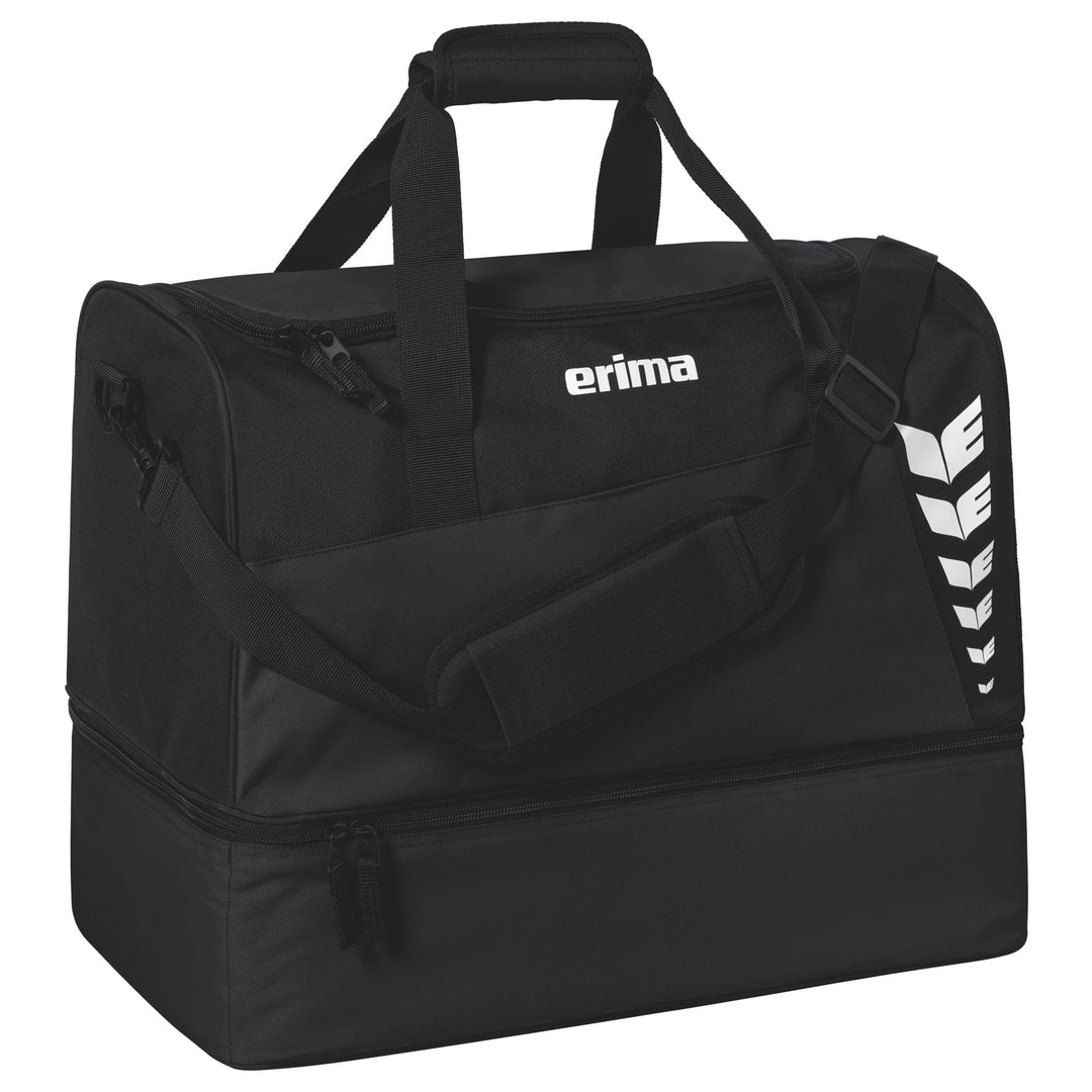 Erima Unisex Six Wings Sporttasche mit Bodenfach M Schwarz, M Schwarz