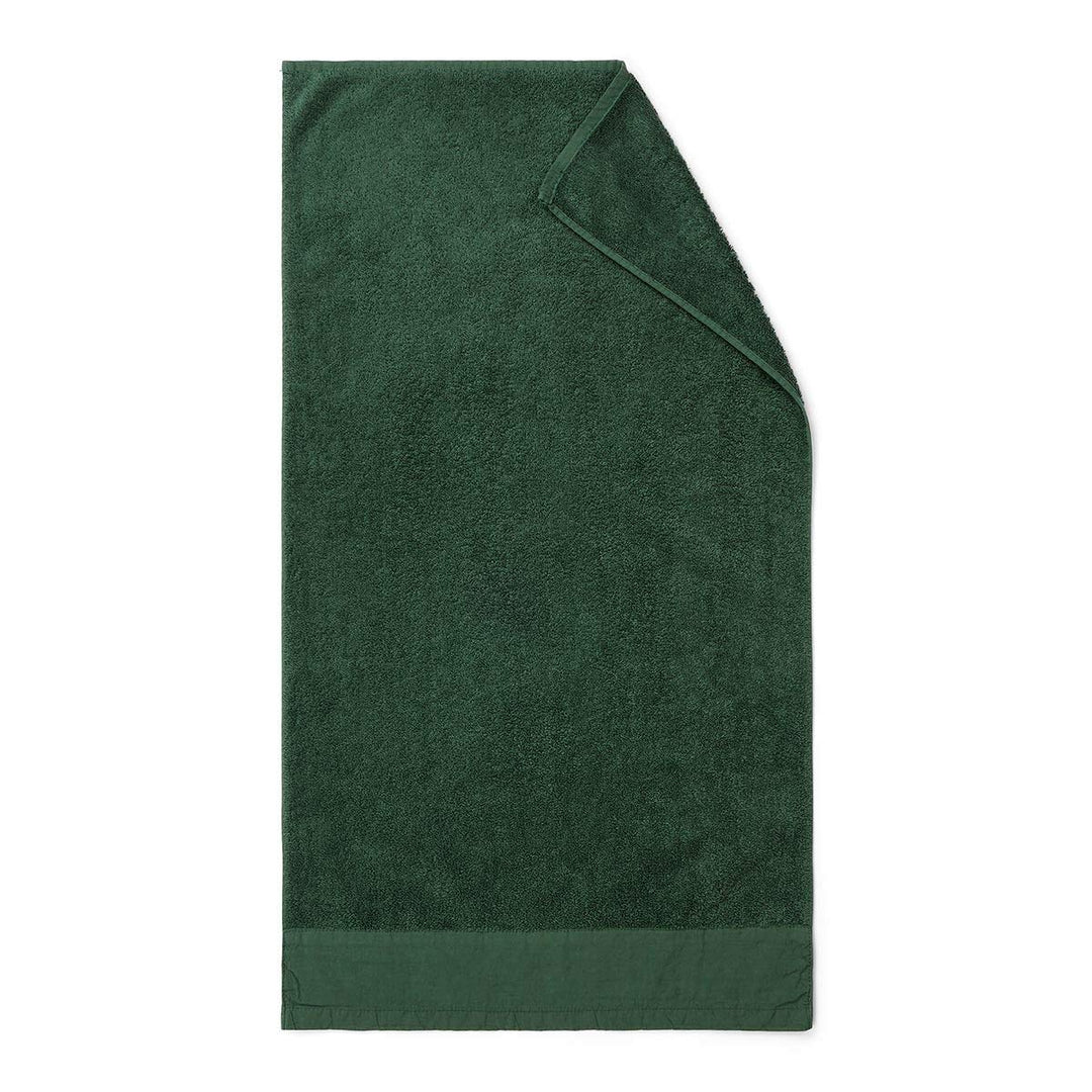 Marc O Polo Handtücher Linan Dark-Green, Handtuch 50x100 cm Dunkelgrün 50x100 cm, Dunkelgrün 50x100