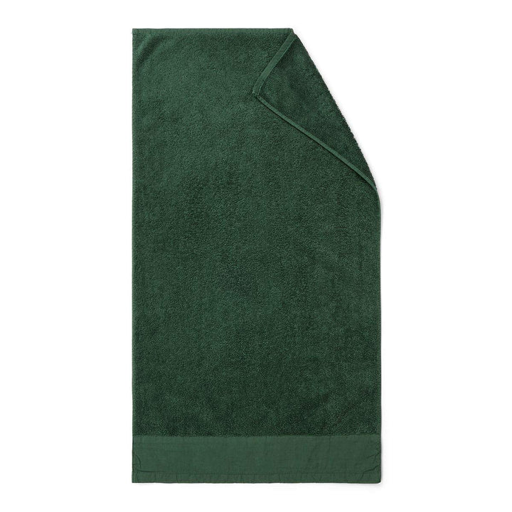 Marc O Polo Handtücher Linan Dark-Green, Handtuch 50x100 cm Dunkelgrün 50x100 cm, Dunkelgrün 50x100
