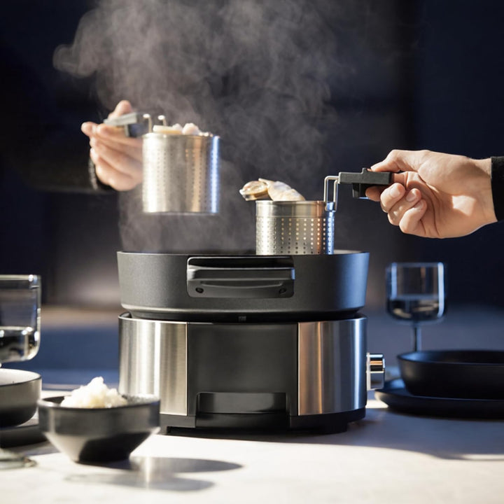 WMF Lono Hot Pot & Dampfgarer elektrisch 3,6l, chinesisches Fondue für 6 Personen, elektrische Dampf