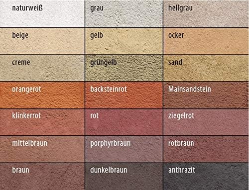 Steinrestauriermörtel/Reparaturmörtel/Mörtel für Sandstein 5 kg im Eimer (mainsandstein)