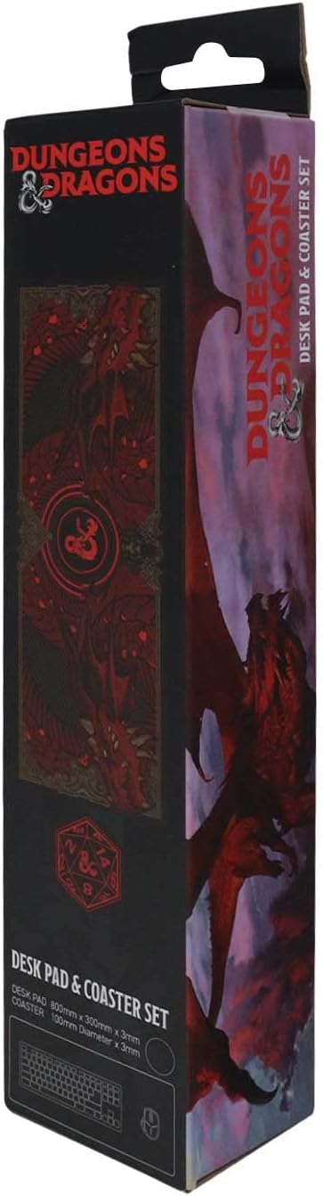 Dungeons & Dragons Gaming Mat und Untersetzer Set
