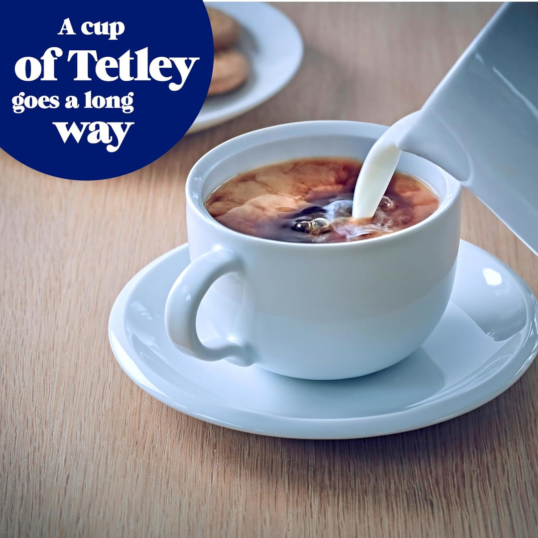 Tetley Extra starker Tee, Schwarzer Tee, Packung mit 6 Schachteln, 450 Teebeutel