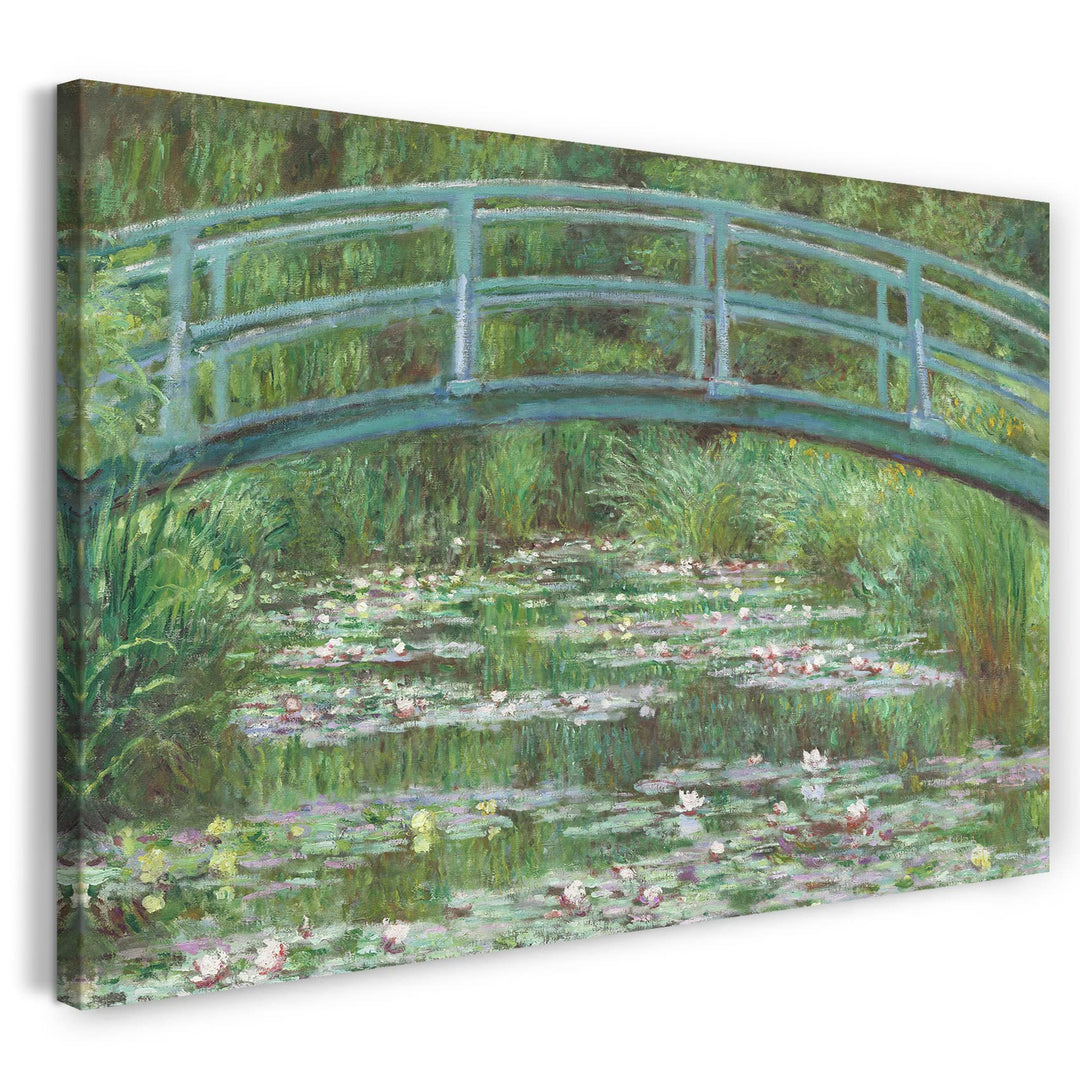 Printed Paintings Leinwand (100x70cm): Claude Monet - Die japanische Brücke (1899) 100x70 cm, 100x70