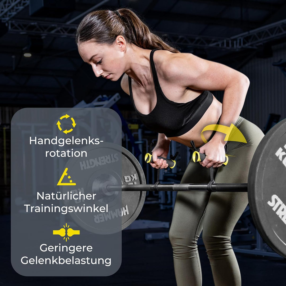 ROCSIX - Hochleistungs Trainingsgriff für Latzug, Kabelzug und Klimmzug – Ergonomisches Gym Zubehör