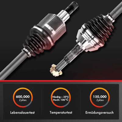 Frankberg Antriebswelle Vorderachse Links Kompatibel mit Adam M13 1.4L 2014-2019 Corsa D S07 1.3L 20