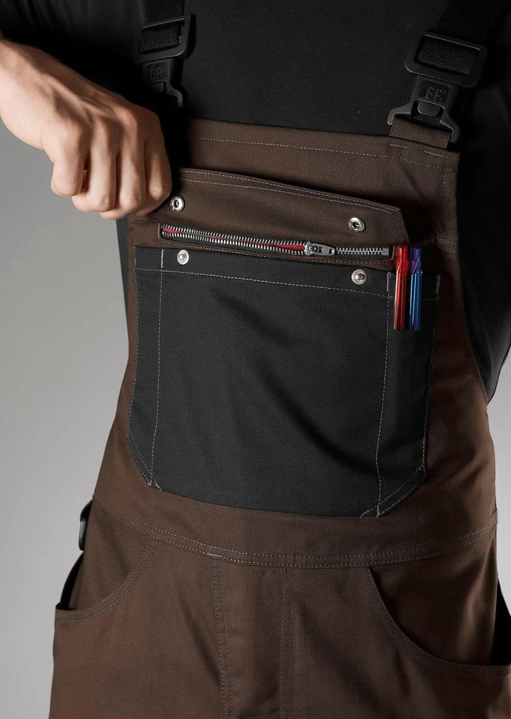 BP 1979-570-4832 Latzhose mit Kniepolstertaschen - Stretch-Hosenträger - Verstellbarer Bund - 65% Po