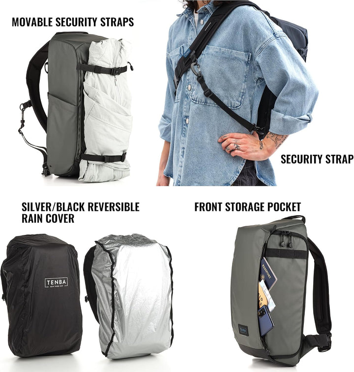 Tenba Solstice v2 Family v2 16L Sling Bag Tragetasche Grau, v2 16L Sling Bag Tragetasche Grau