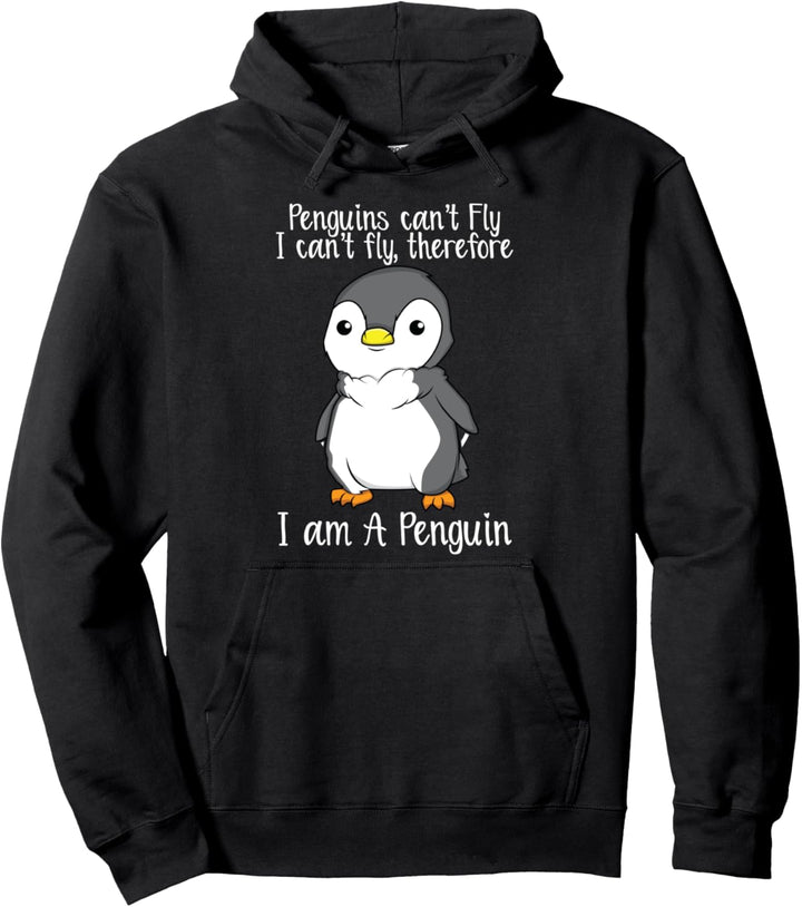 Lustig Ich kann nicht fliegen Ich bin ein Pinguin Pinguine L Pullover Hoodie
