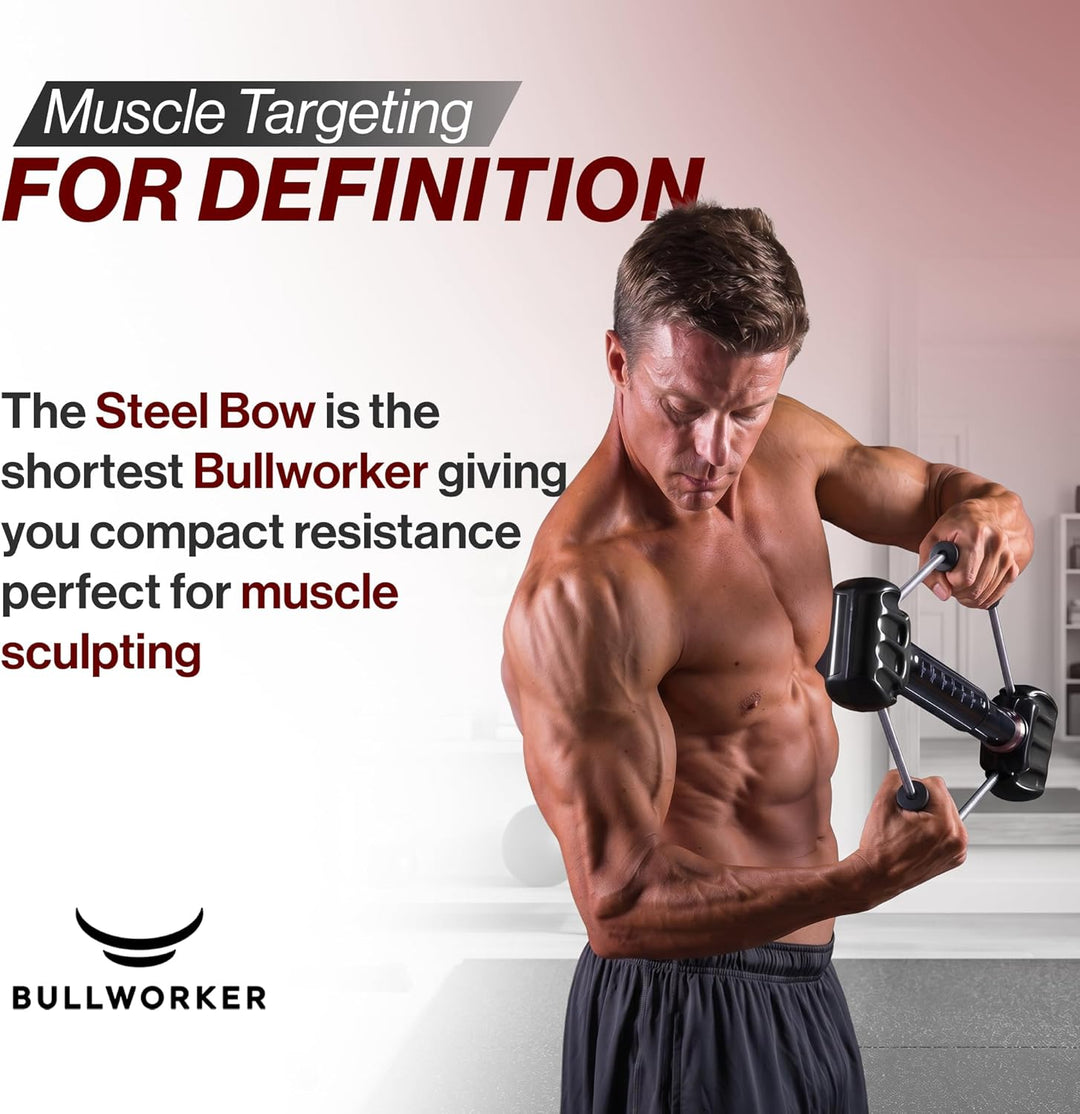 Bullworker Power Pack - Cross Training Portable Home Gym for Total Body Fitness (Bow Classic, Steel