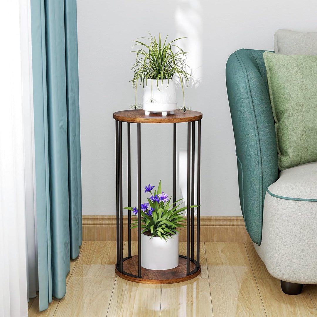 HDANI 3er-Set Rund Pflanzenständer Metall 35/45/55cm,Solider und Robuster Blumenständer für Wohnzimm
