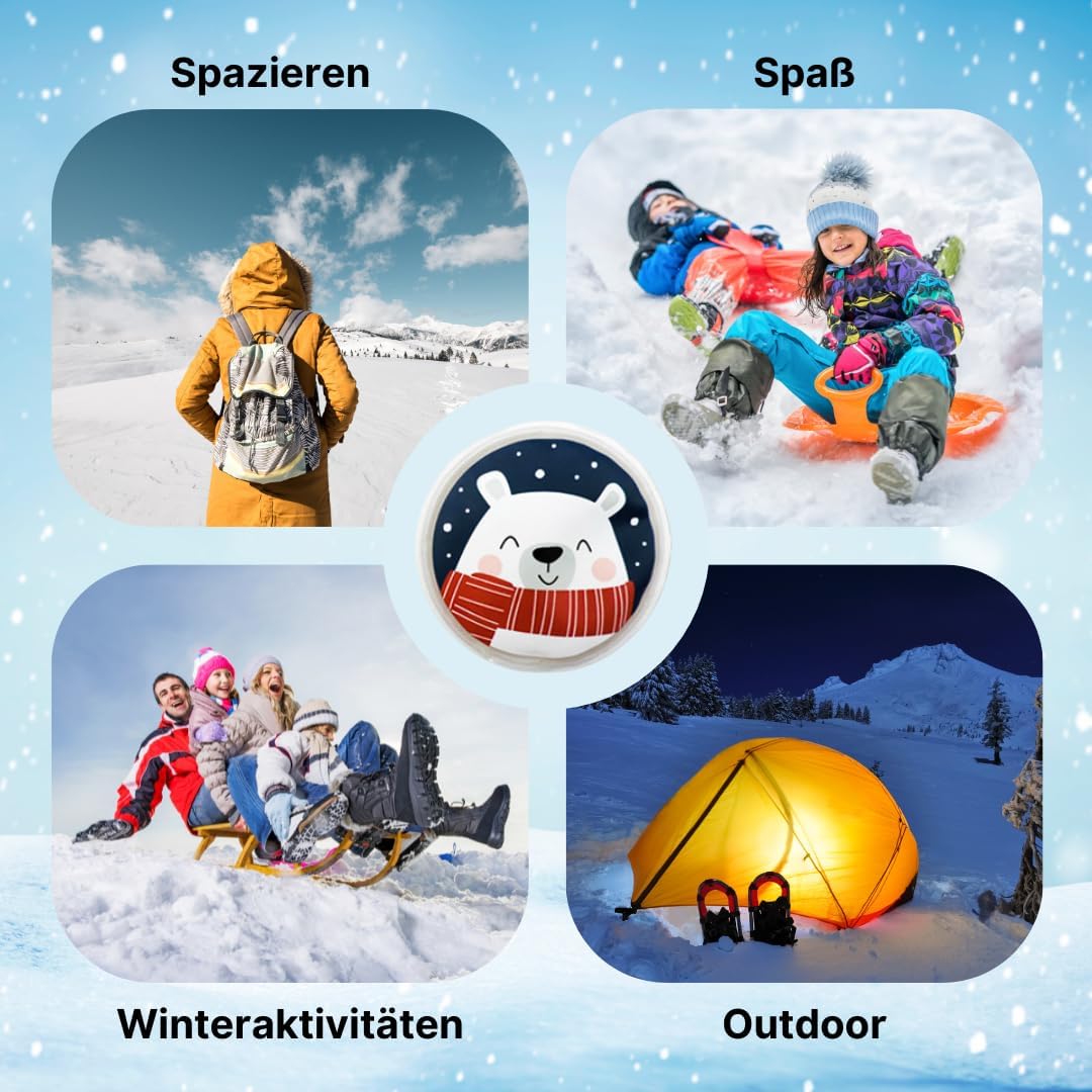 Taschenwärmer wiederverwendbar, Handwärmer, Wärmekissen, Wärmepads, Fingerwärmer für Kinder und Erwa